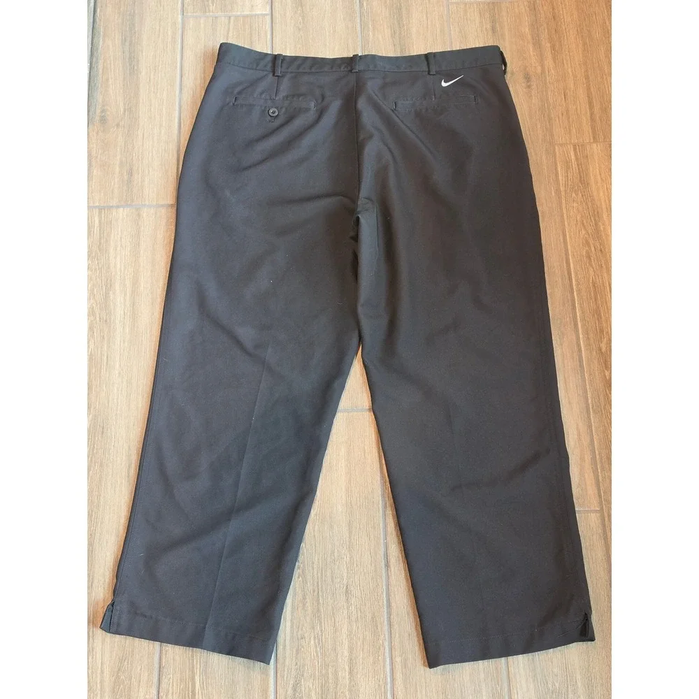 Nike Golf Dri-FIT Mens Black Flat Front Performance Pants 38x32 407193-010